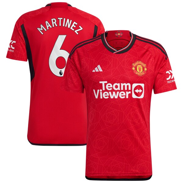 Lisandro Martínez Manchester United adidas 2023/24 Home Replica Player Jersey - Red/Green