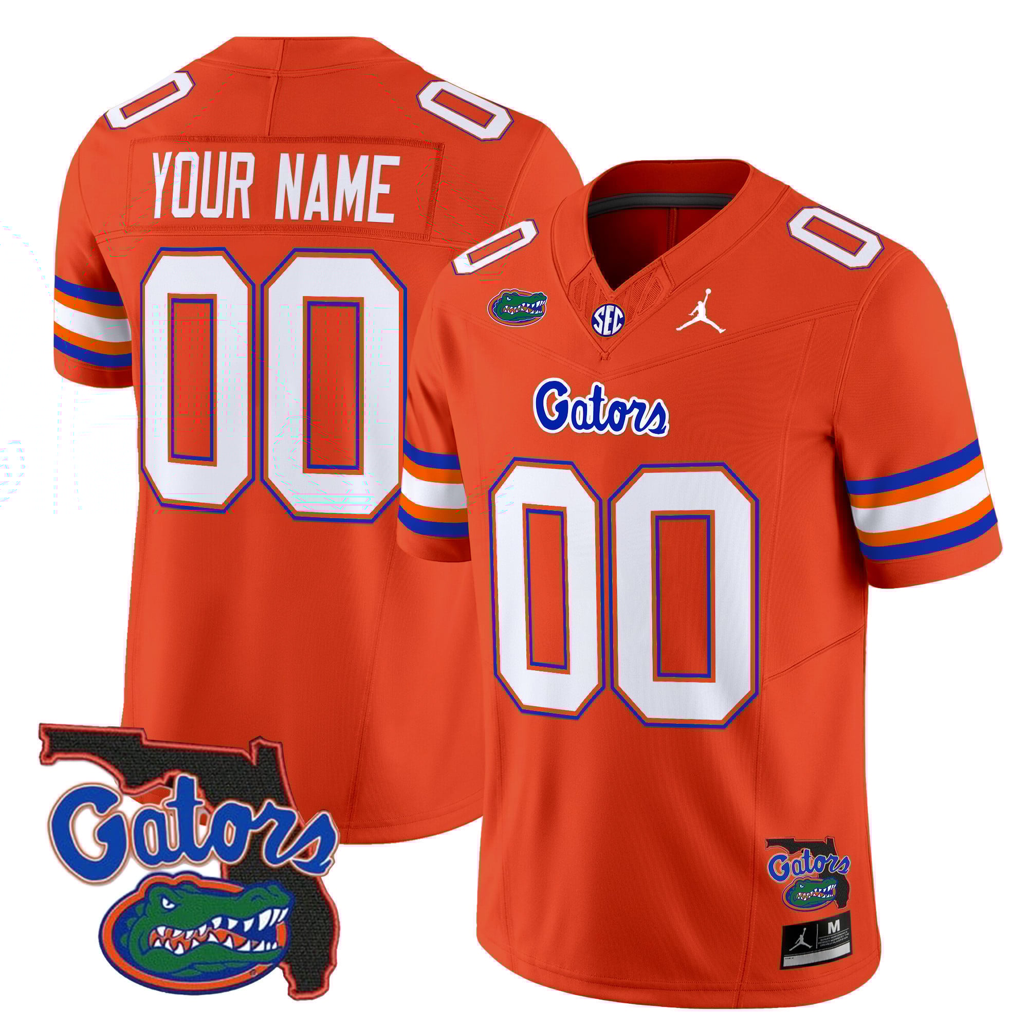 Florida Gators Jordan Brand Custom Game Jersey - Orange