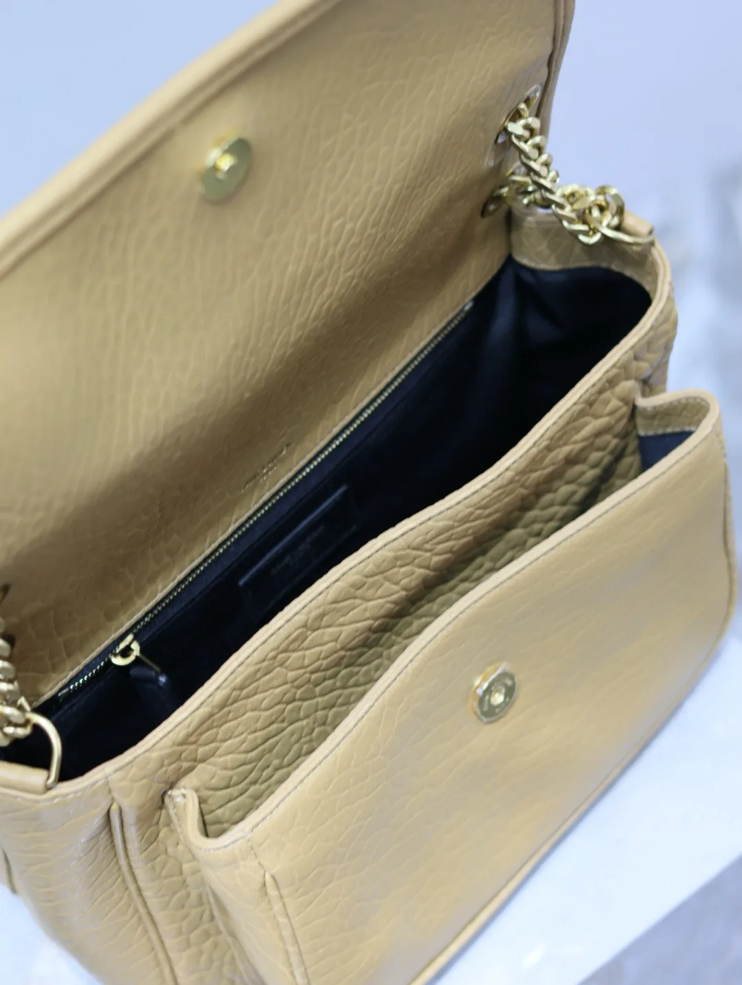 Saint Laurent Niki Yellow Lambskin Shoulder Bag product photo from LabelPicks