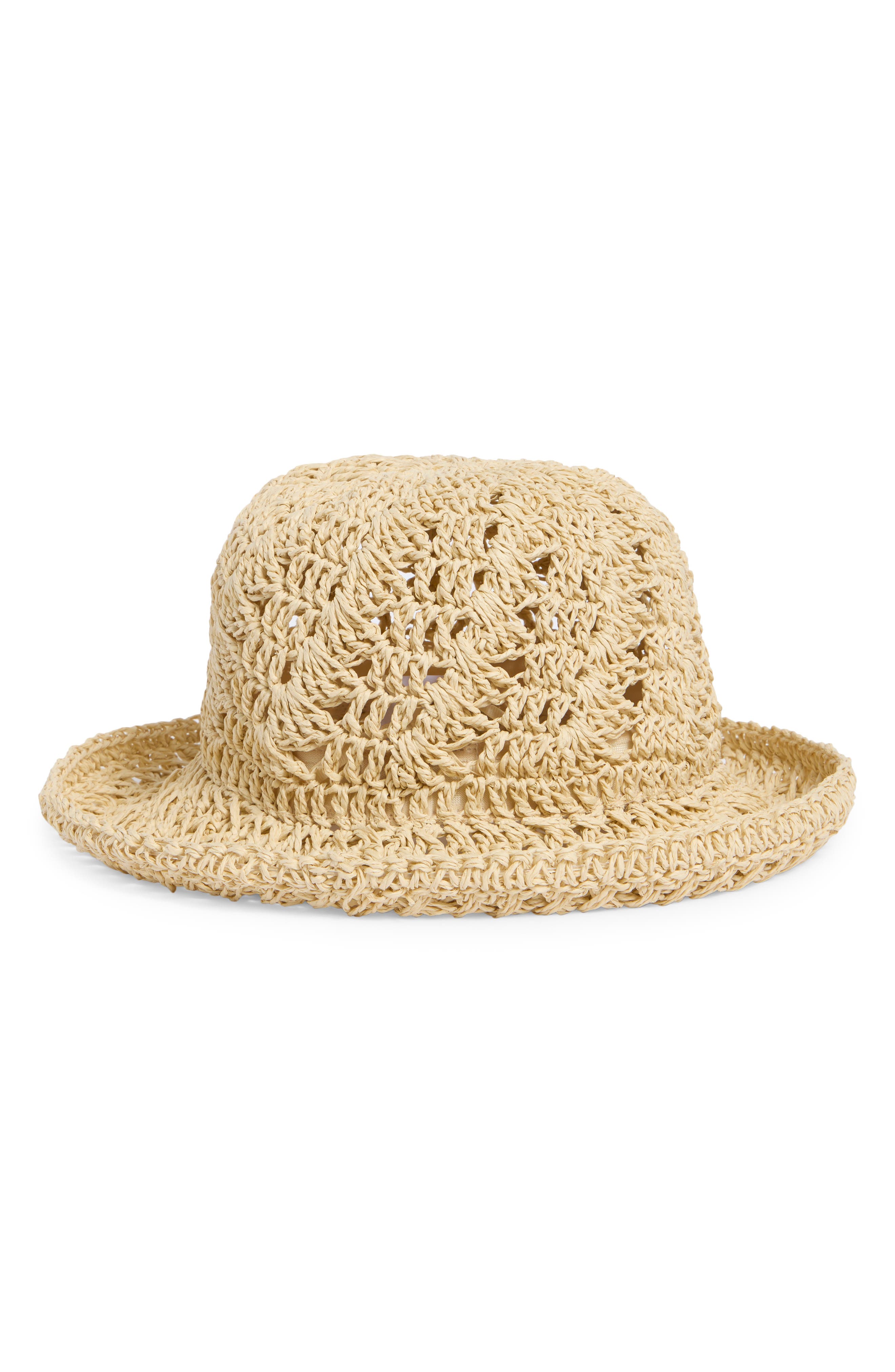 Steve Madden Boho Straw Bucket Hat