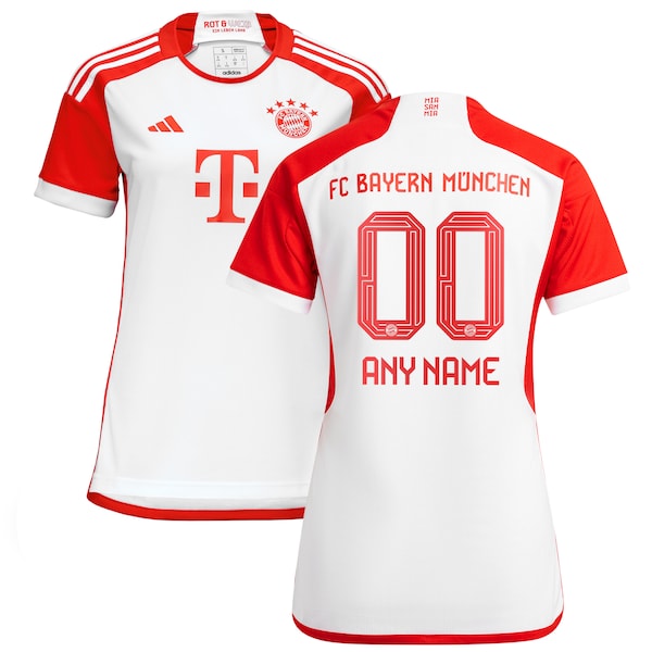 Bayern Munich adidas Women's 2023/24 Home Replica Custom Jersey - White