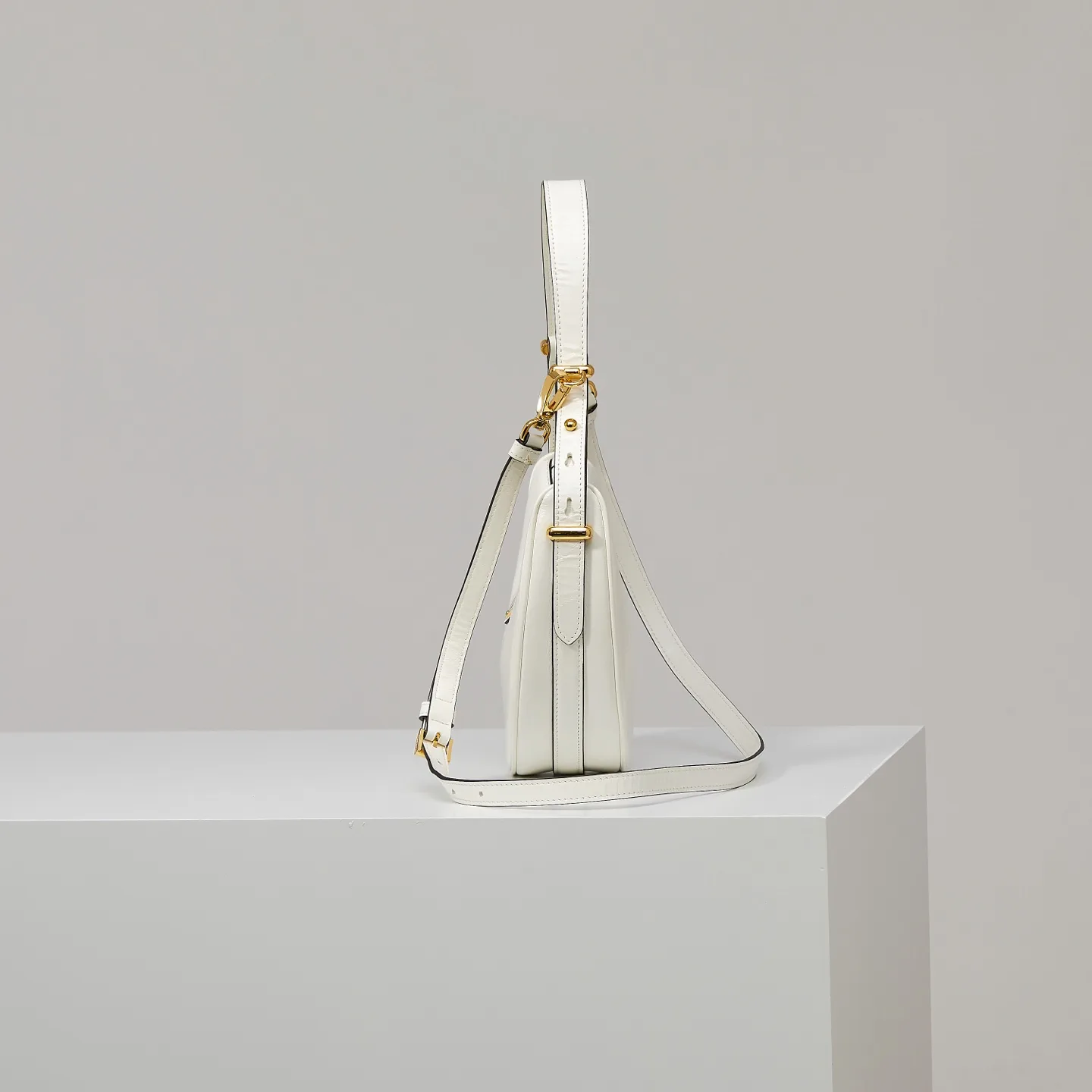 Prada White Calfskin Hobo Bag product photo from LabelPicks
