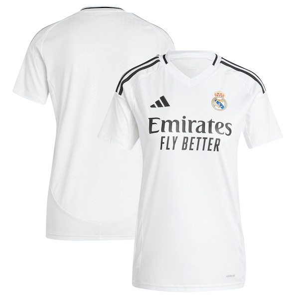 Los Merengues adidas Women's 2024/25 Home Replica Jersey - White