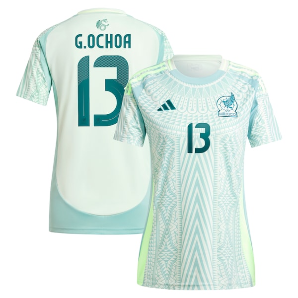 Guillermo Ochoa Mexico National Team adidas Women's 2024 Away Replica Player Jersey - Green/Burgundy