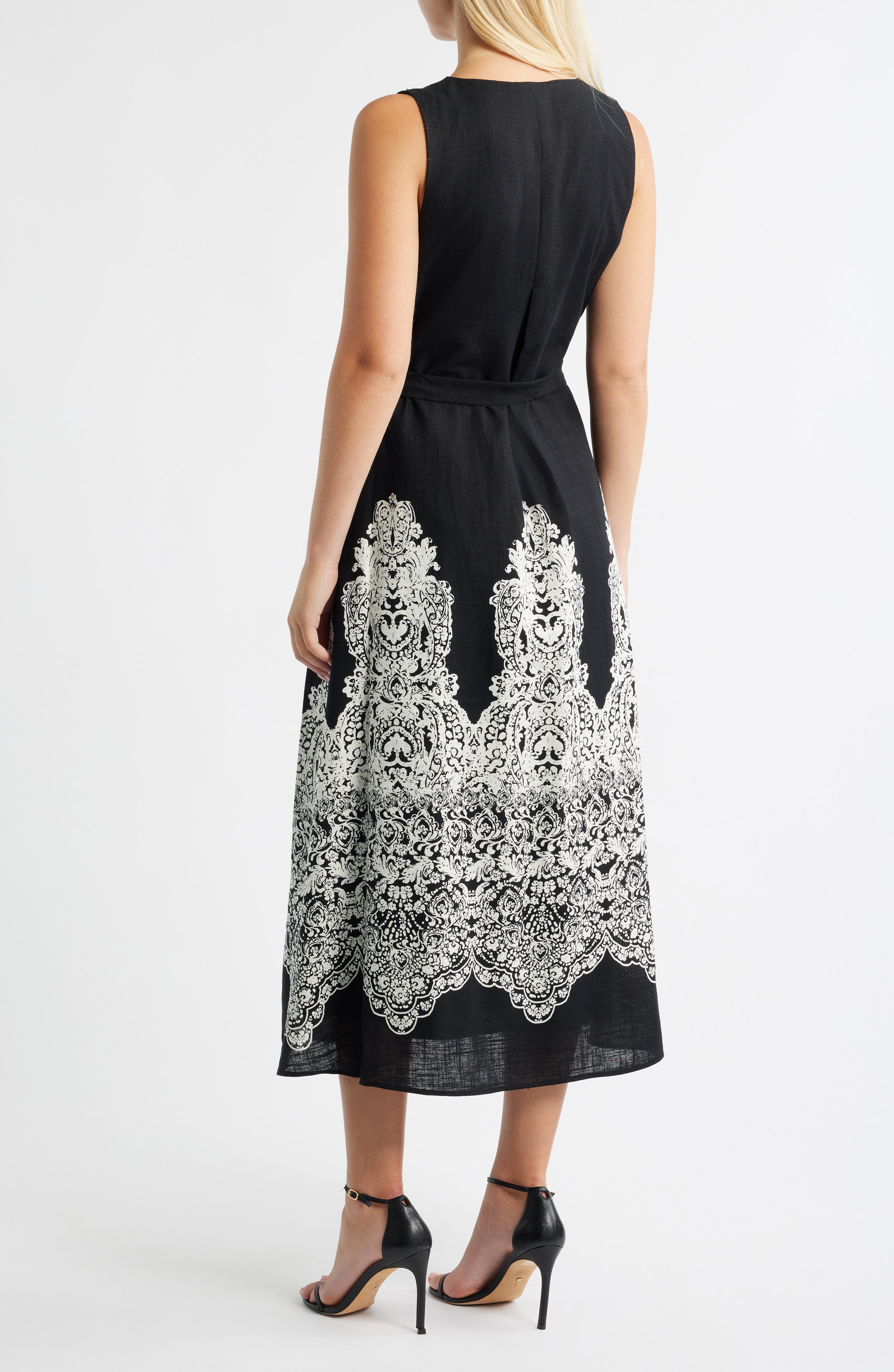 Halogen® Tie Waist Sleeveless Maxi Dress