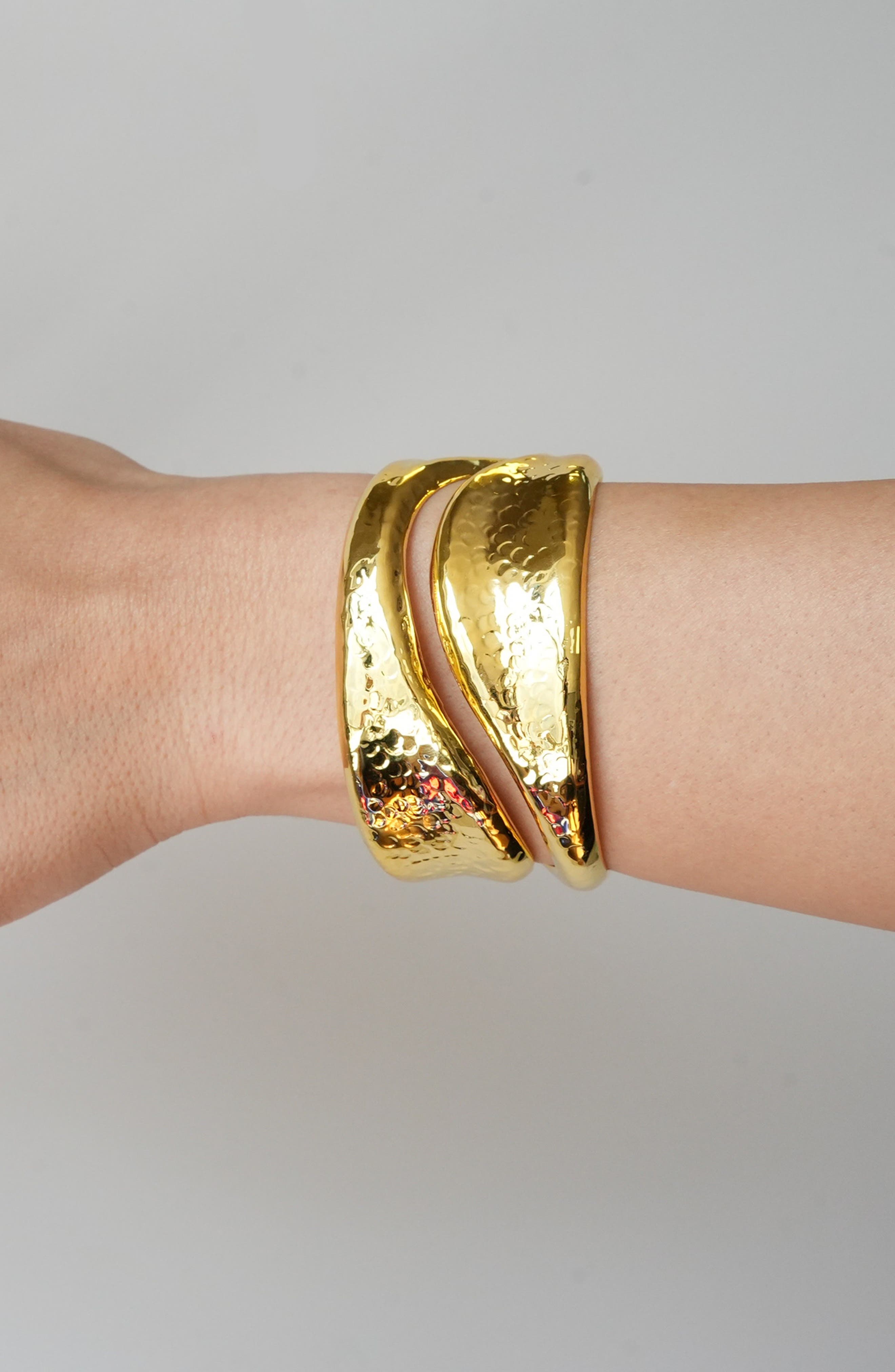 ARGENTO VIVO Hammered Cut Out Cuff Bracelet