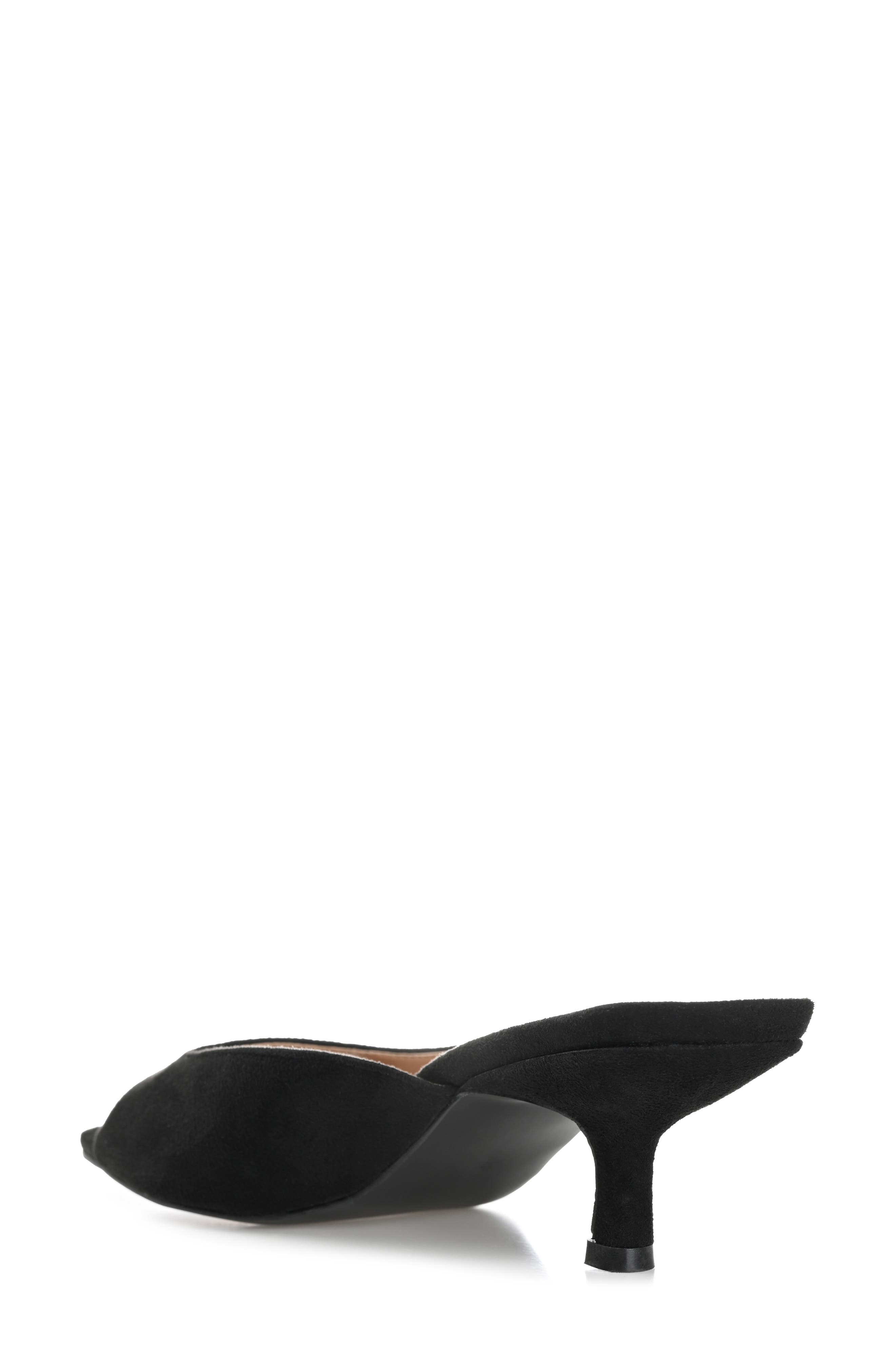 Journee Collection Larna Kitten Heel Mule - Wide Width