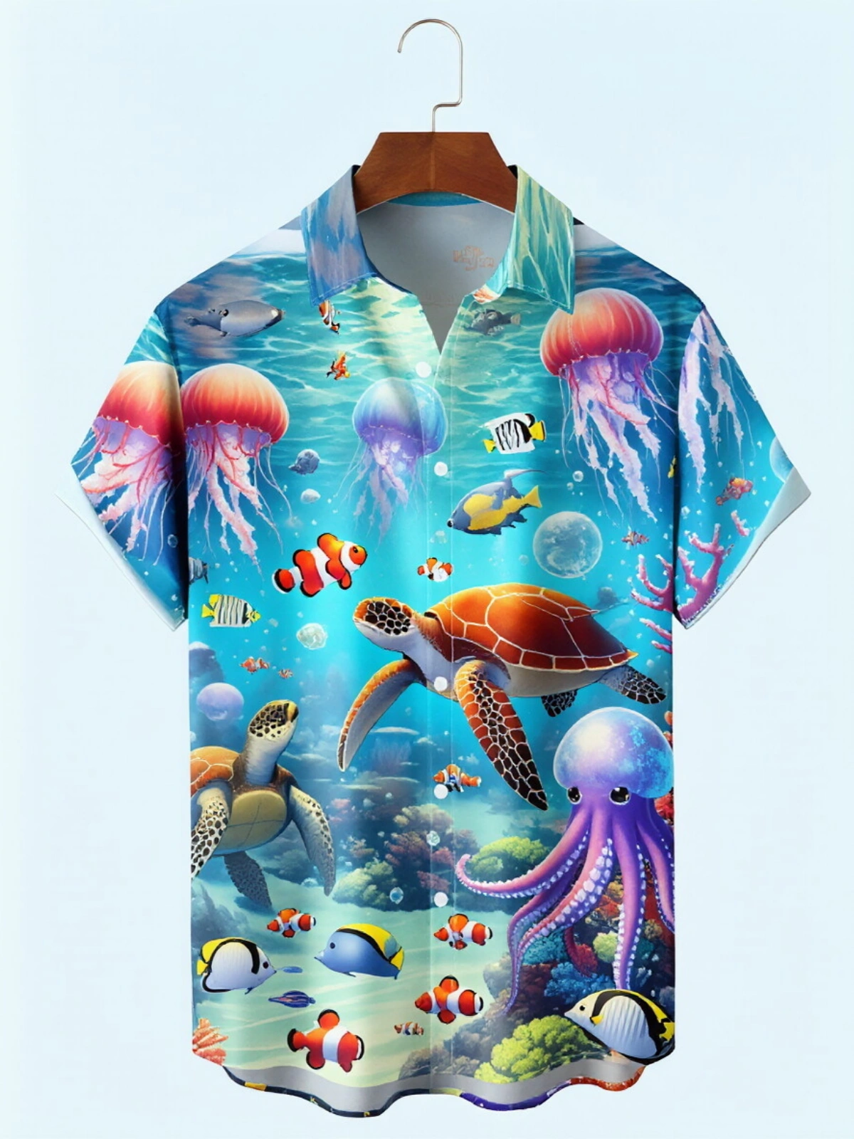 Men's printed shirts palm Tree Holiday Hawaiian Shirt