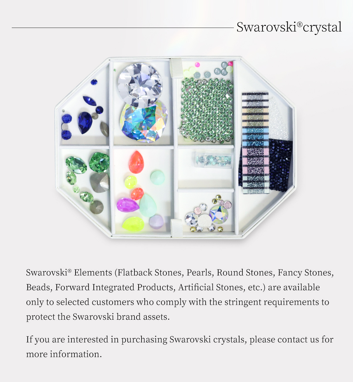 Swarovski crystal sample box