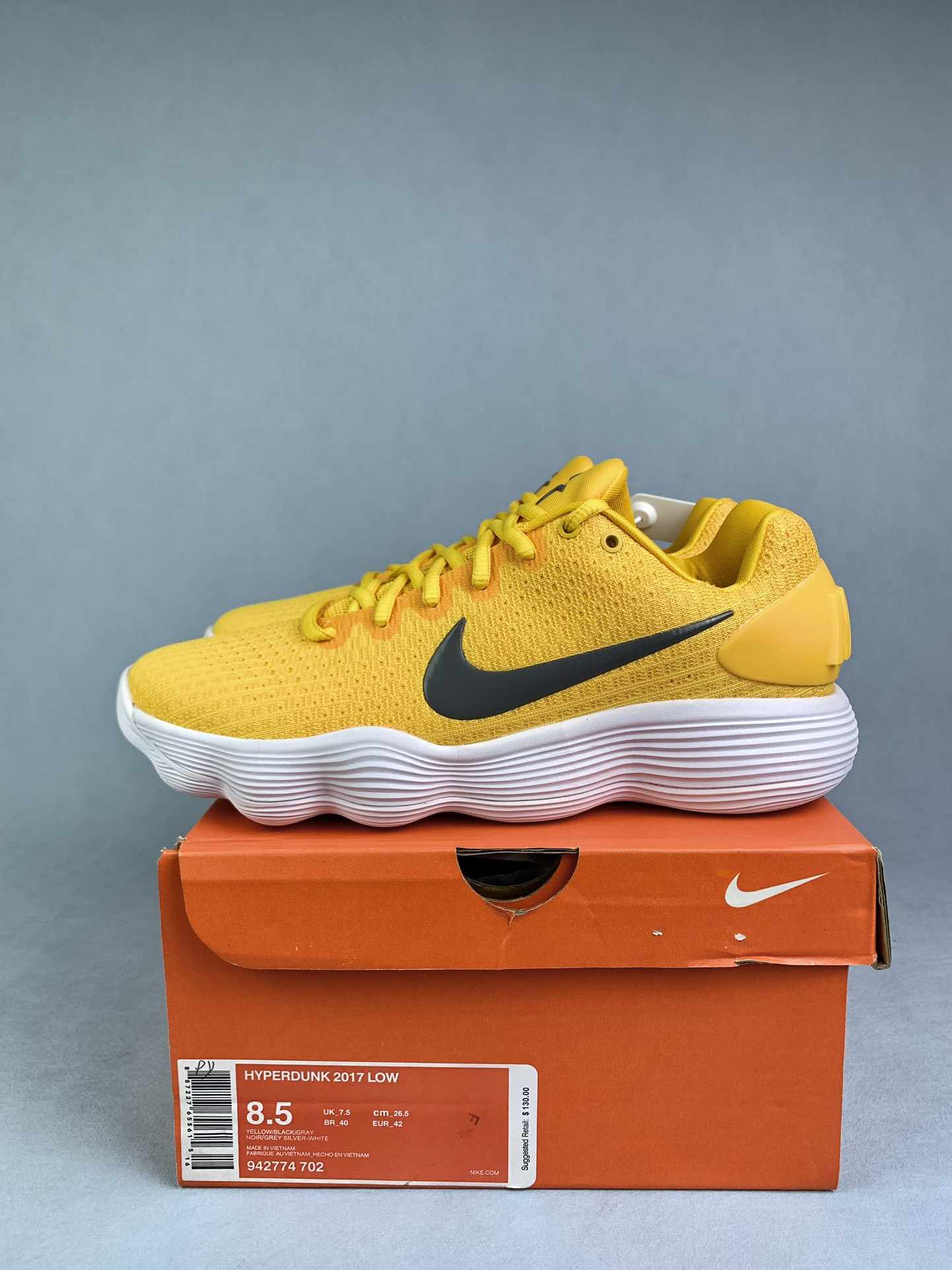 Nike Hyperdunk 2017 Low 'University Gold' Basketball Shoes