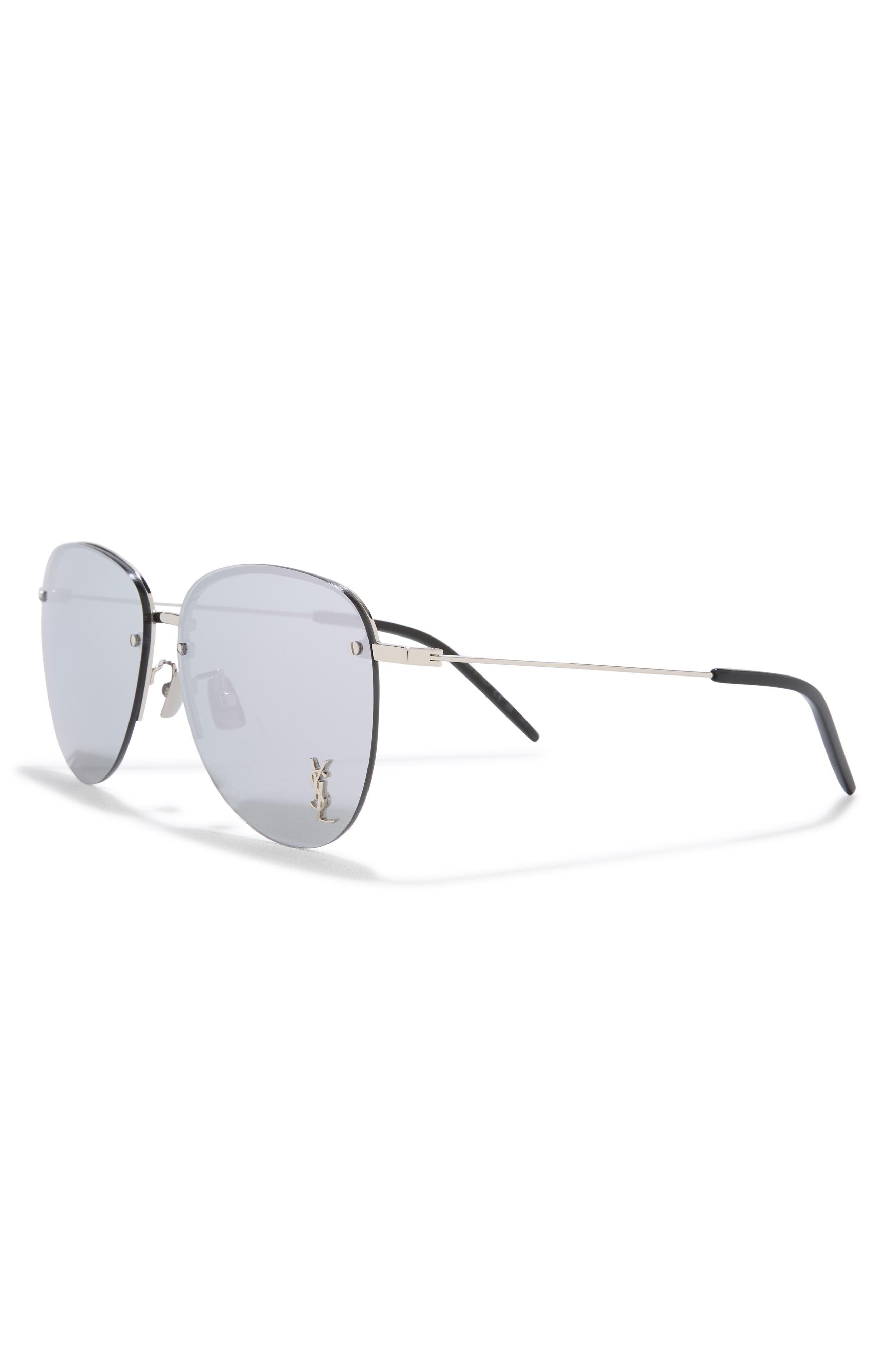 Saint Laurent 61mm Oval Sunglasses