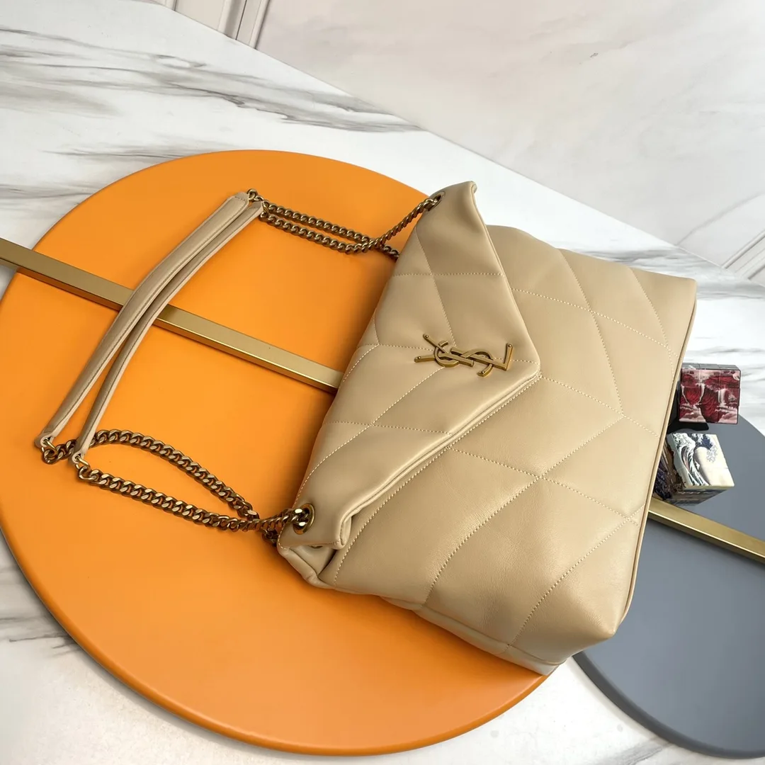 Saint Laurent Loulou Beige Quilted Leather Shoulder Bag product photo from LabelPicks