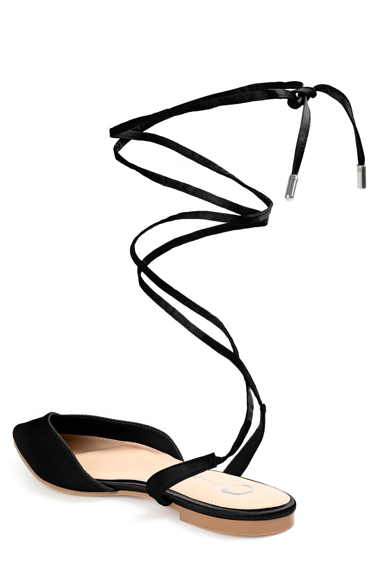 Journee Collection Lace-up Pointed-toe Flat