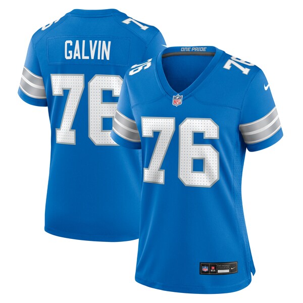 Connor Galvin Detroit Lions Nike Women's Team Game Jersey -  Blue