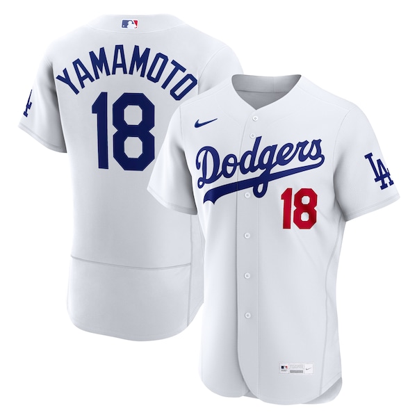 Yoshinobu Yamamoto Los Angeles Dodgers Nike Home Authentic Jersey - White