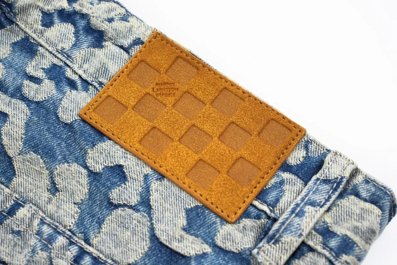 Louis Vuitton Light Pixel Leopard Monogram Denim Pants product photo from LabelPicks