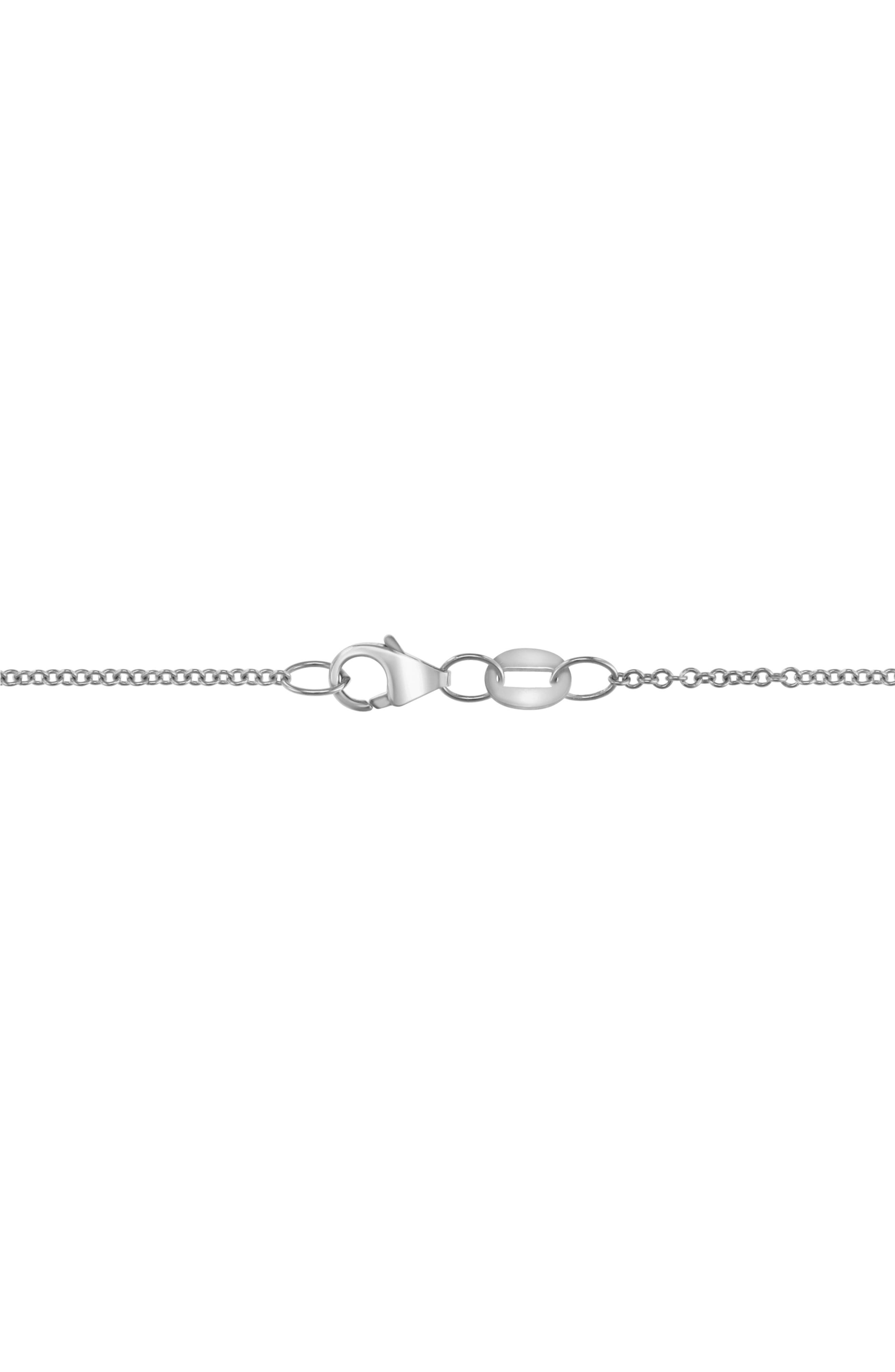 EFFY Men's Sterling Silver Pavé Diamond Cross Pendant Necklace - 0.09ct.