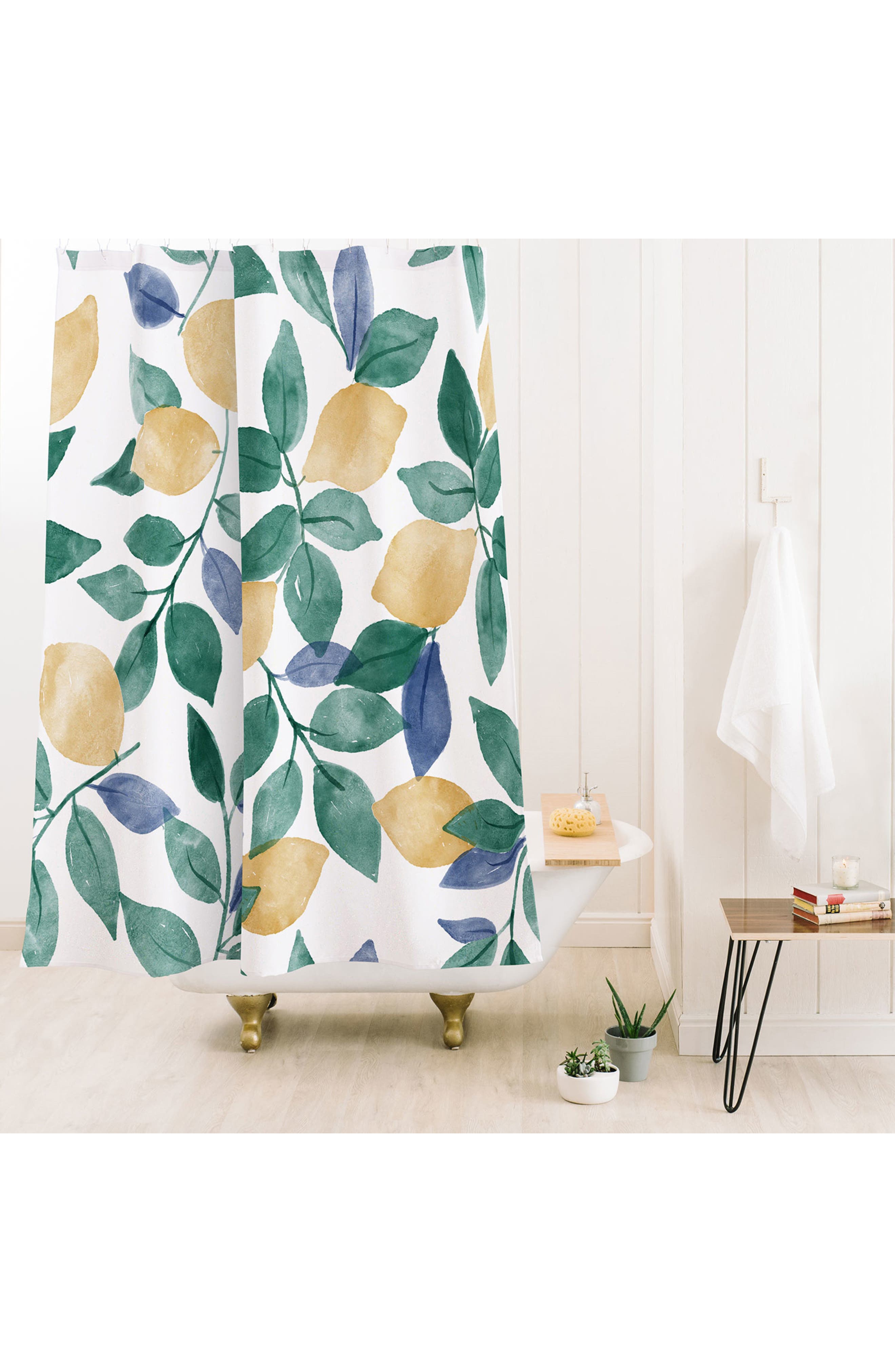Deny Designs Spring Lemons Shower Curtain