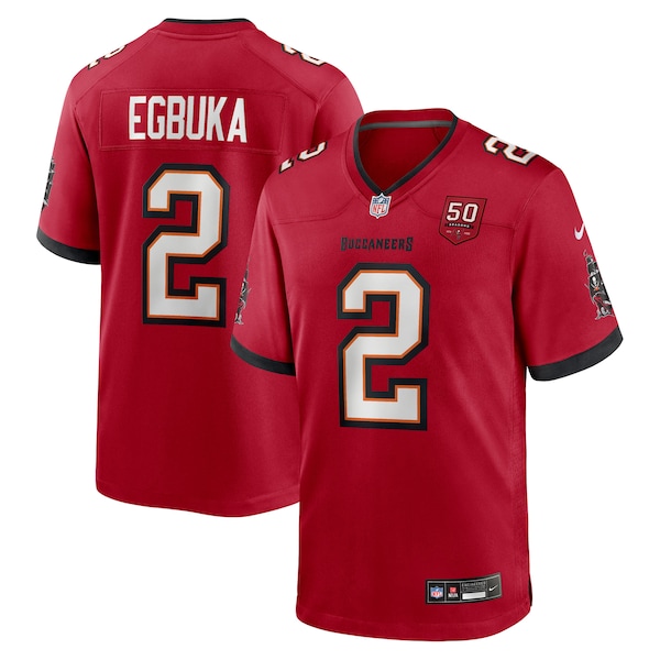 Emeka Egbuka  Tampa Bay Buccaneers Nike Team 50th Season Game Jersey -  Red/Creamsicle