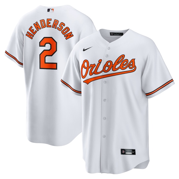 Gunnar Henderson Baltimore Orioles Nike Home Replica Player Jersey - White