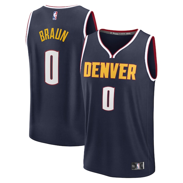 Christian Braun Denver Nuggets  Fast Break Replica Player Jersey - Icon Edition - Navy