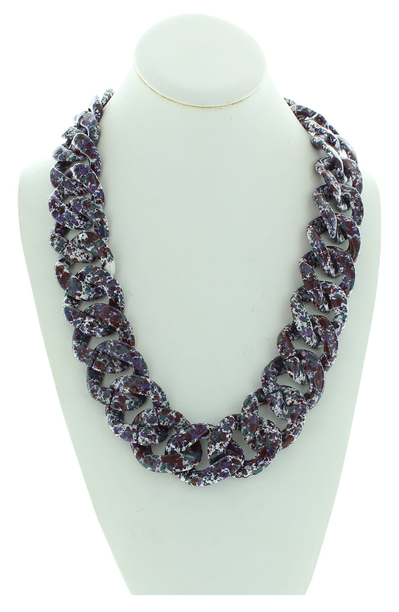 OLIVIA WELLES Amelia Speckled Link Necklace