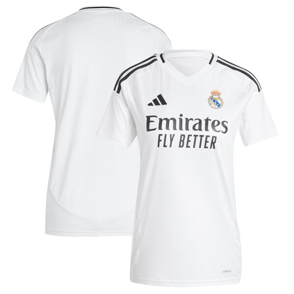 Los Merengues adidas Women's 2024/25 Home Replica Jersey - White