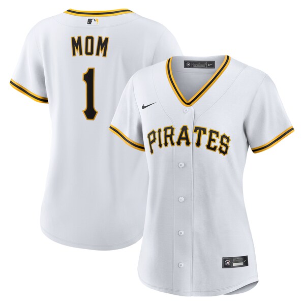 Pittsburgh Pirates Nike Women's #1 Mom Home Replica Jersey - White