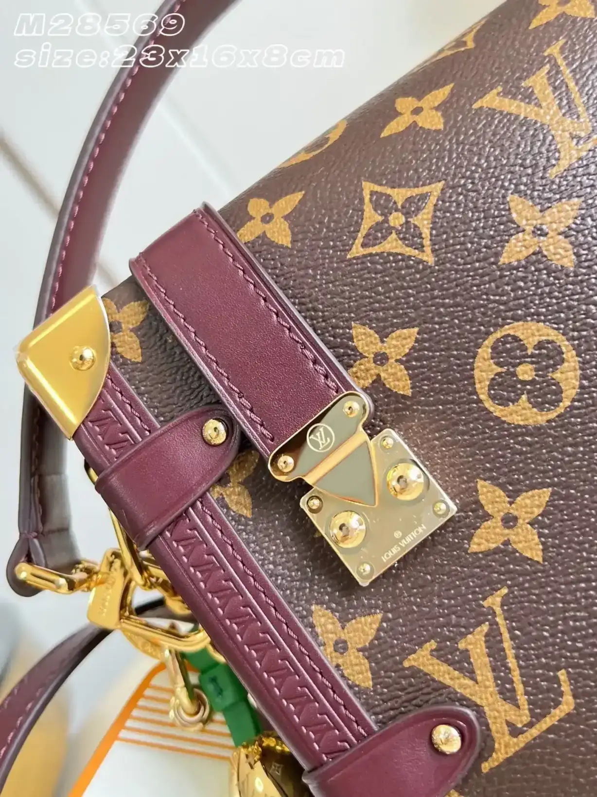 Louis Vuitton Red Canvas and Leather Top Handle Bag product photo from LabelPicks