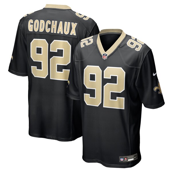 Davon Godchaux New Orleans Saints Nike Team Game Jersey -  Black