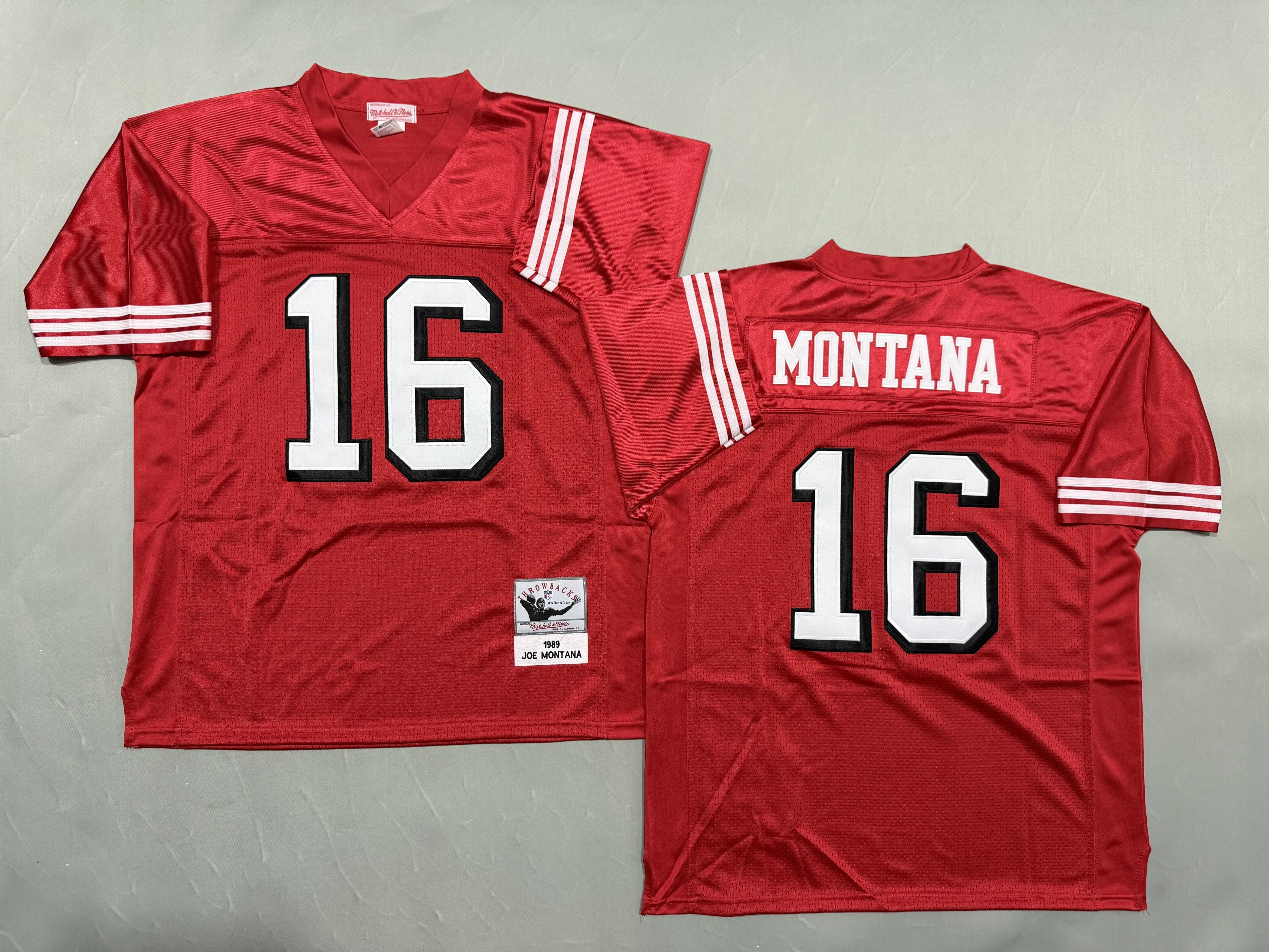 Joe Montana San Francisco 49ers Authentic Throwback Retired Player Jersey
