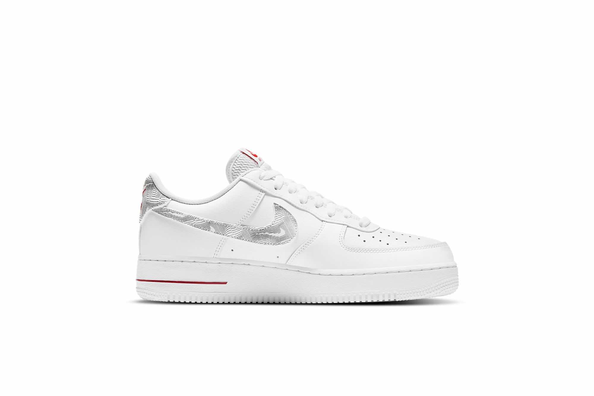Nike Air Force 1 Low ‘Topography Pack – White University Red’ DH3941-100