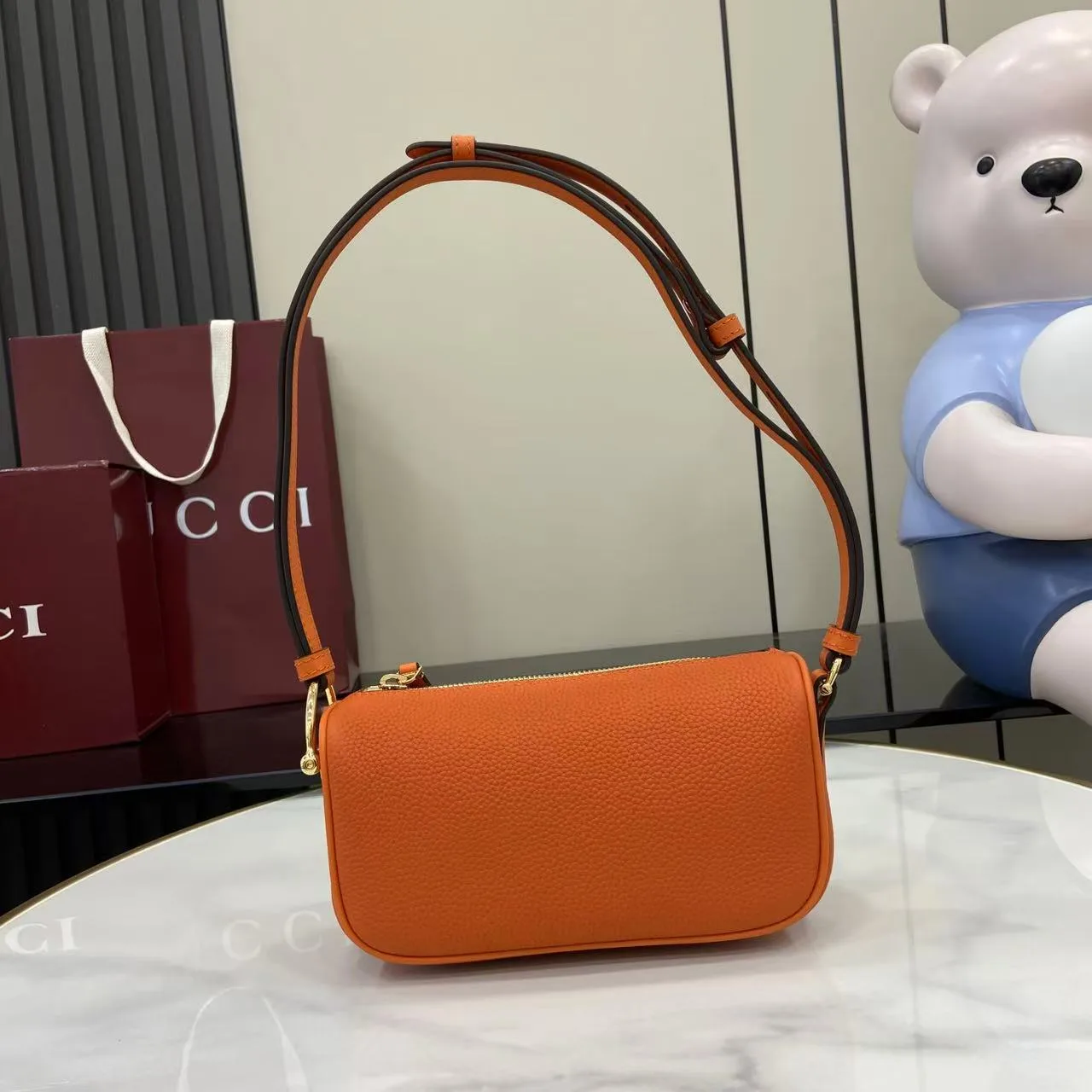 Gucci Grained Leather Crossbody Bag product photo from LabelPicks
