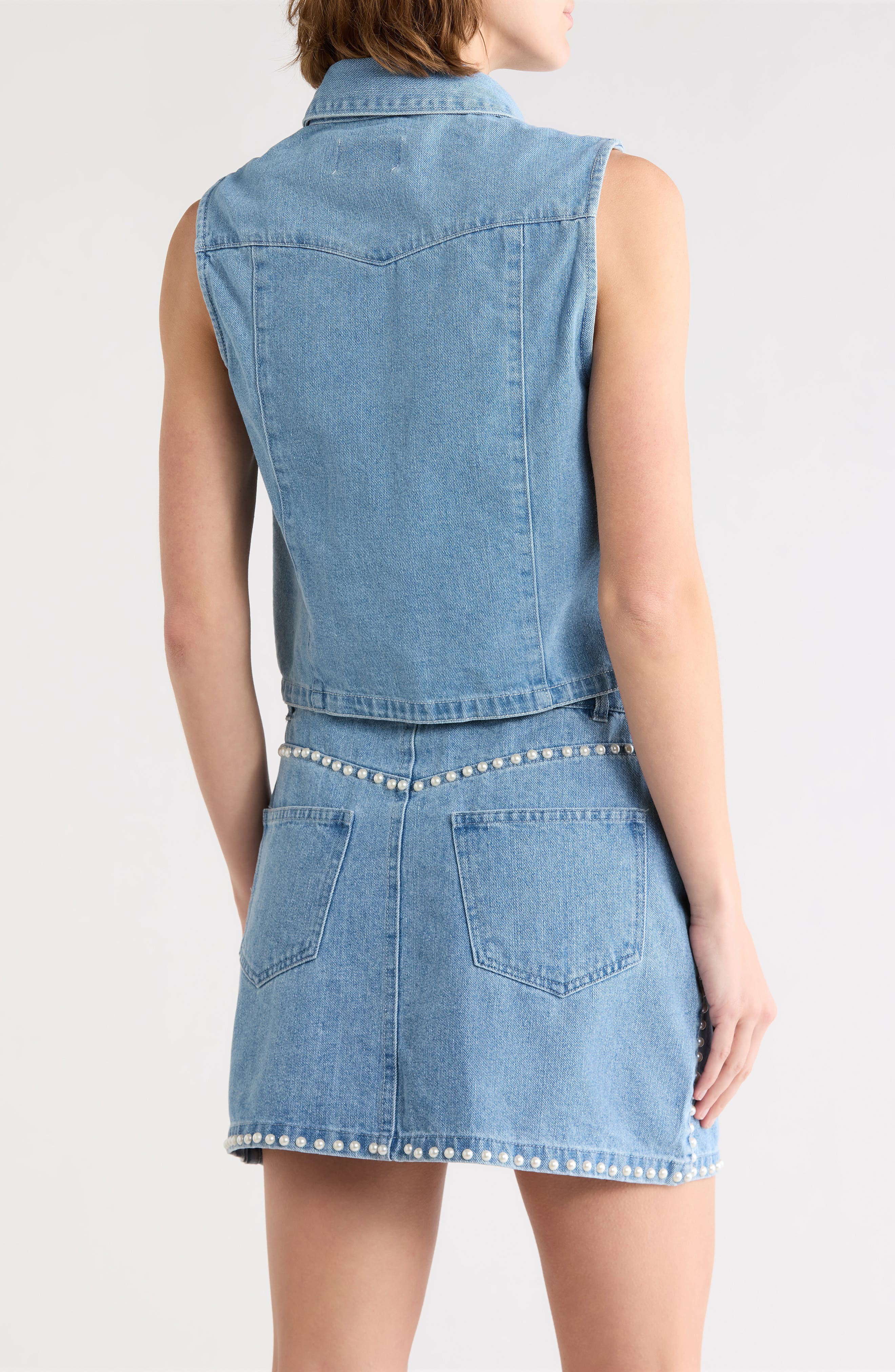 Vigoss Sleeveless Denim Shirt