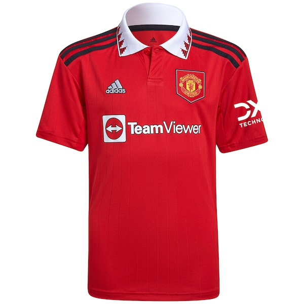 Manchester United adidas Youth 2022/23 Home Replica Blank Jersey - Red