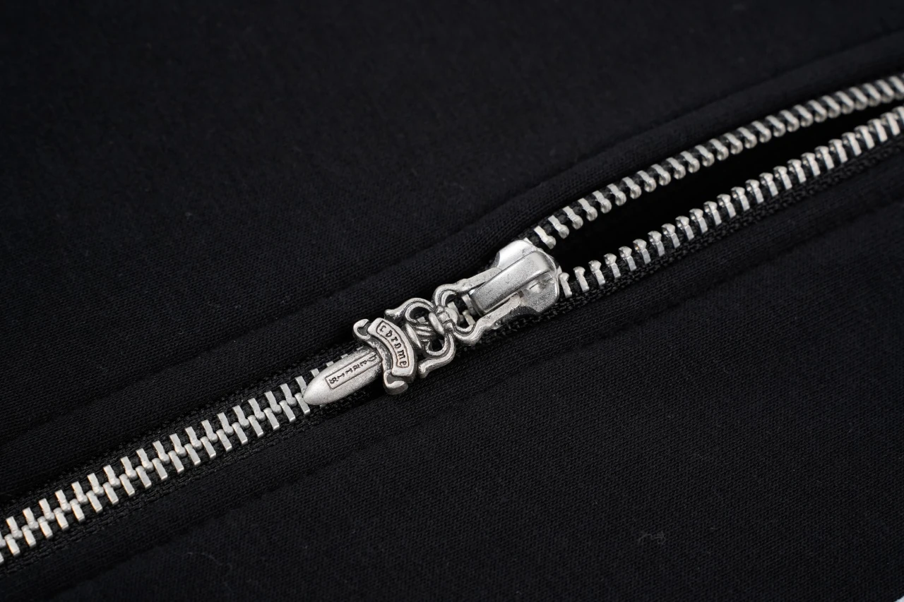 Chrome Hearts Black Double Layer Graphic Zip Hoodie product photo from LabelPicks