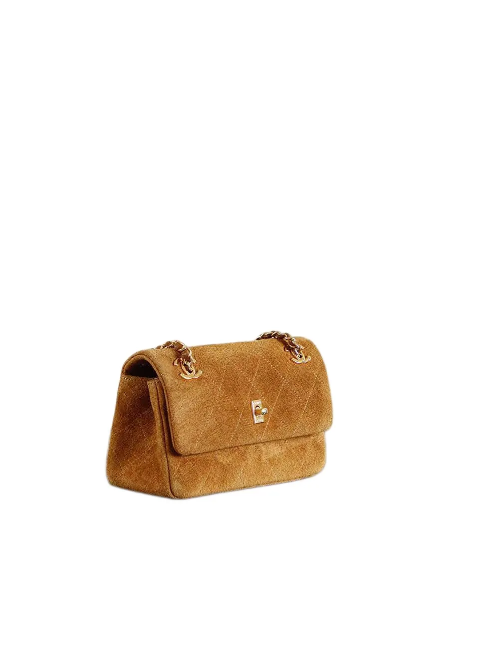 Chanel Classic Flap Brown Suede Leather Shoulder Bag product photo from LabelPicks