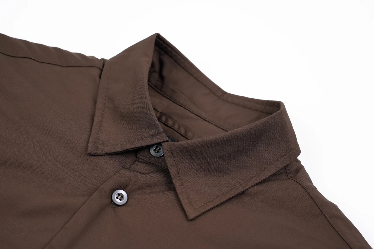 Prada Brown Pocket Triangle Logo Padded Jacket product photo from LabelPicks
