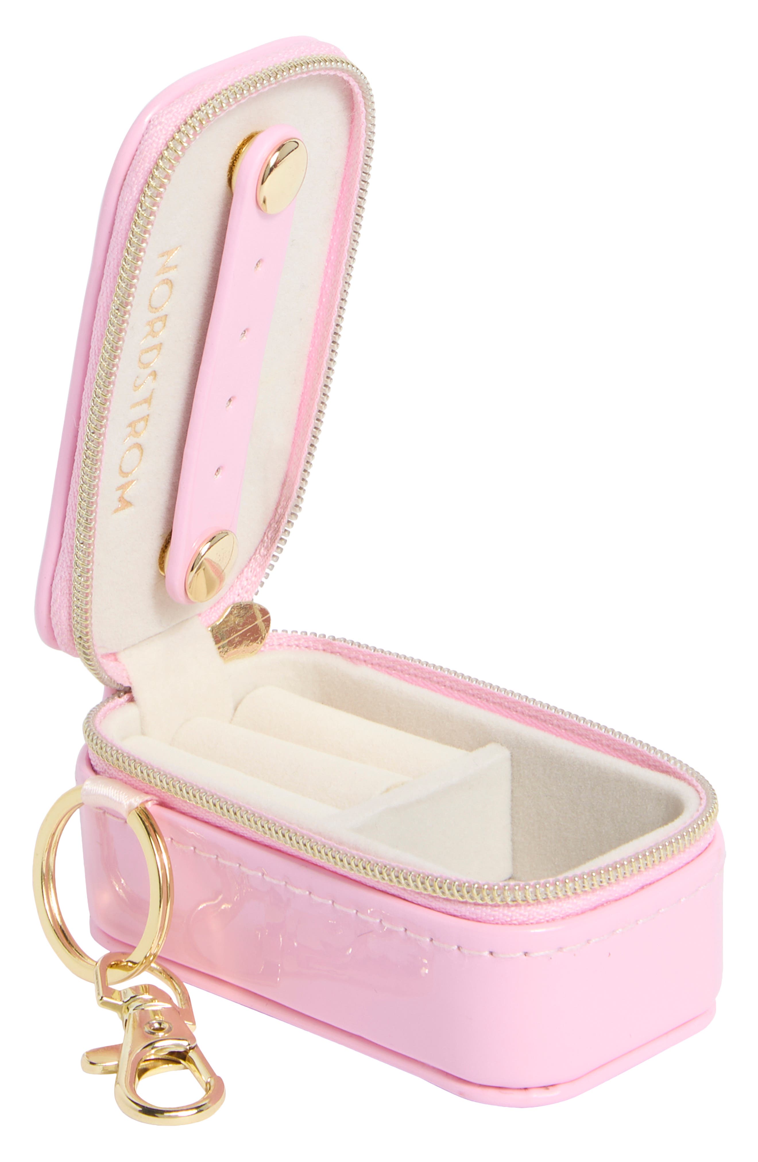 Nordstrom Mini Travel Jewelry Case Key Chain