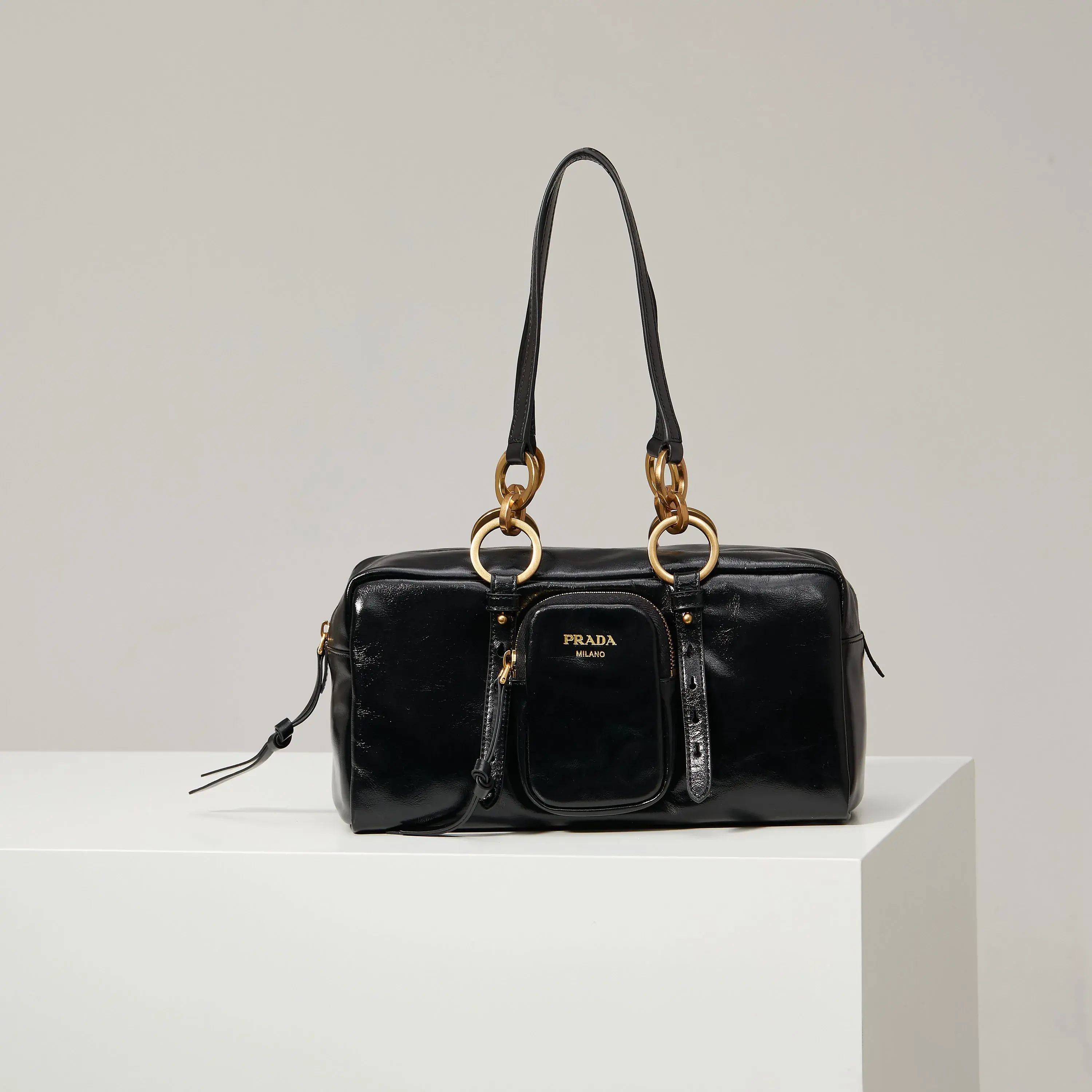 Prada Black Top Handle Bag product photo from LabelPicks
