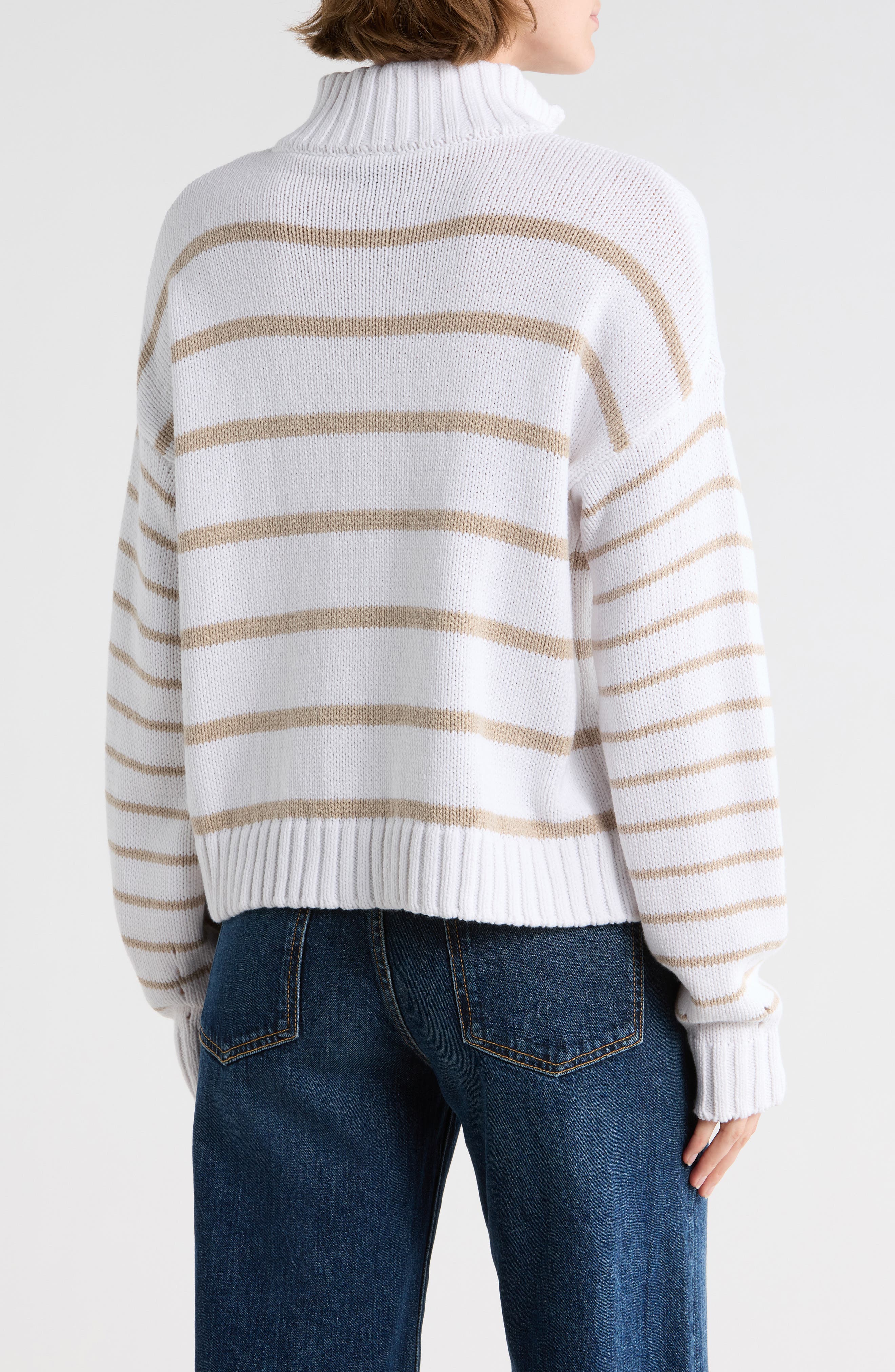 Splendid Cotton Blend Quarter Zip Sweater