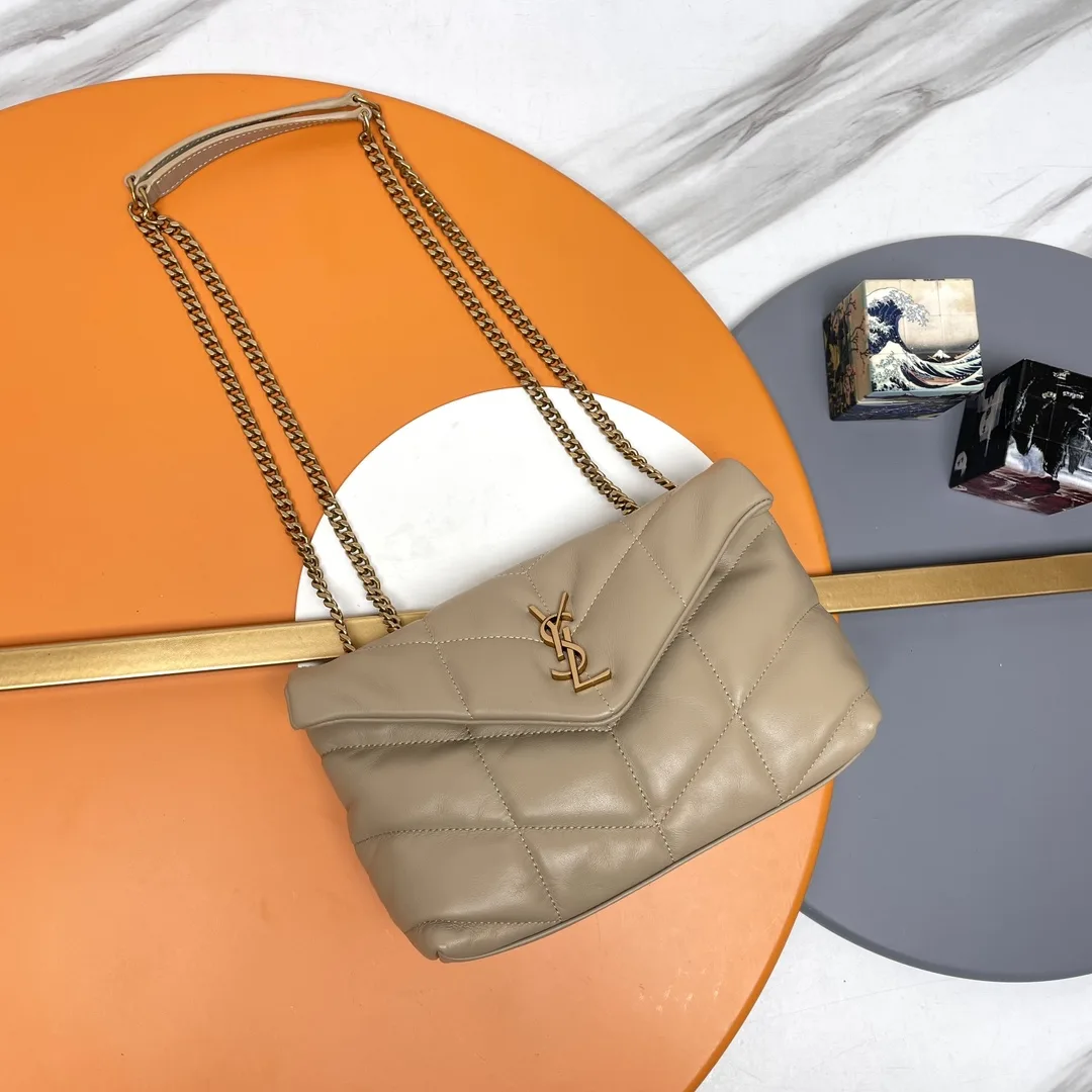 Saint Laurent Loulou Beige Quilted Leather Shoulder Bag product photo from LabelPicks