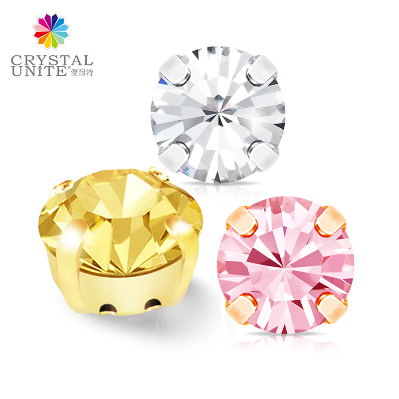 Metal setting rhinestone product – button