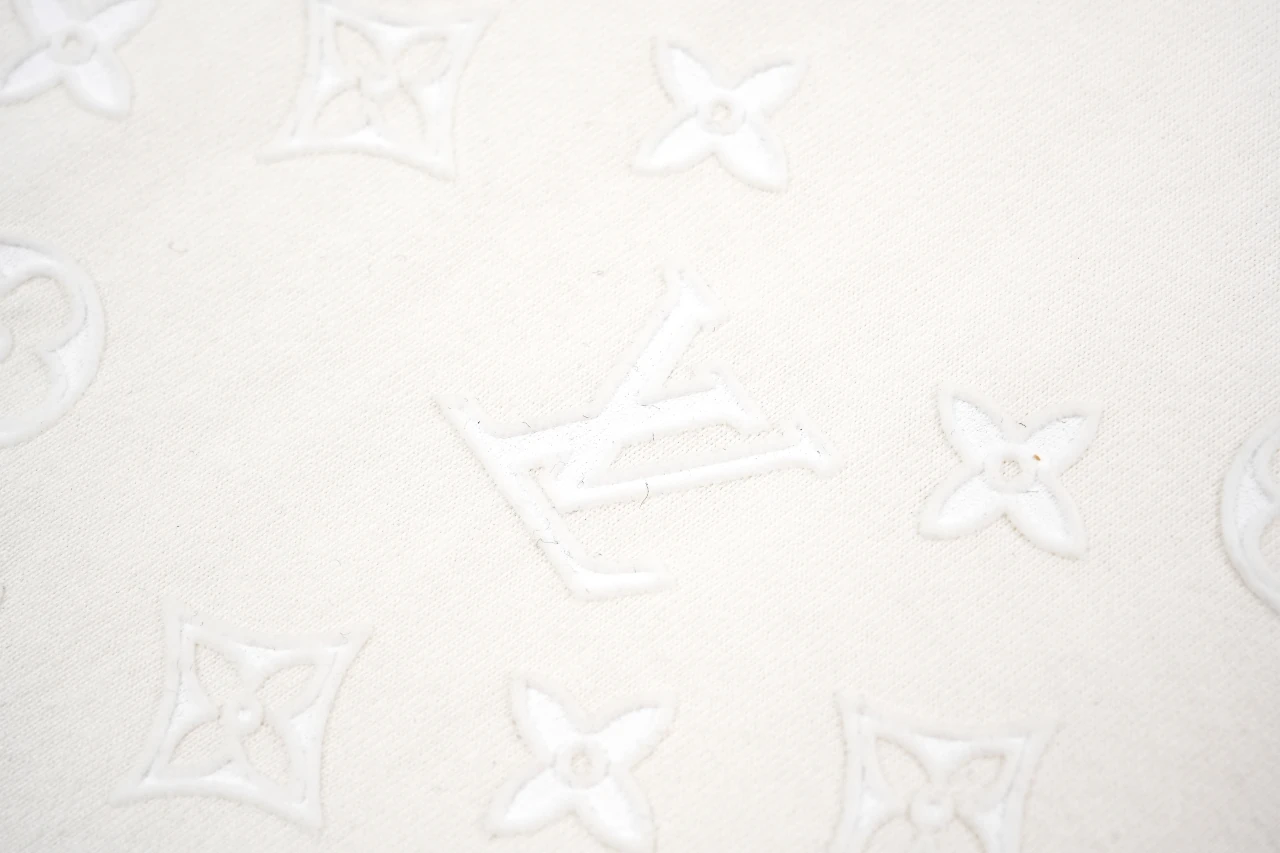 Louis Vuitton White Flocked Monogram T-Shirt product photo from LabelPicks
