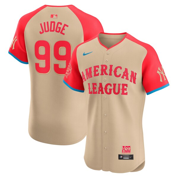 Aaron Judge American League Nike 2024 MLB All-Star Game Elite Player Jersey - Cream