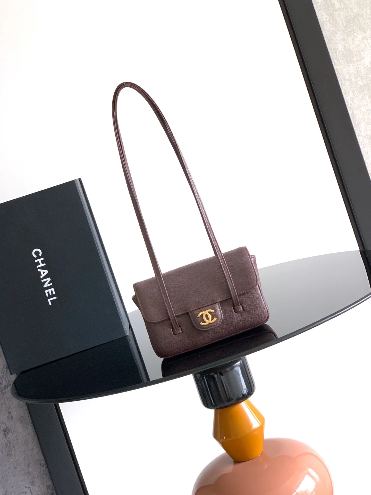 Chanel Grained Leather Top Handle Bag product photo from LabelPicks
