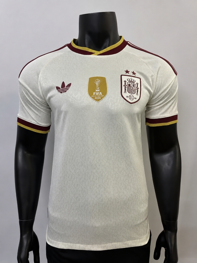 2026-27 Spain Away Championship Edition Player-Version Soccer Jersey (Two stars)