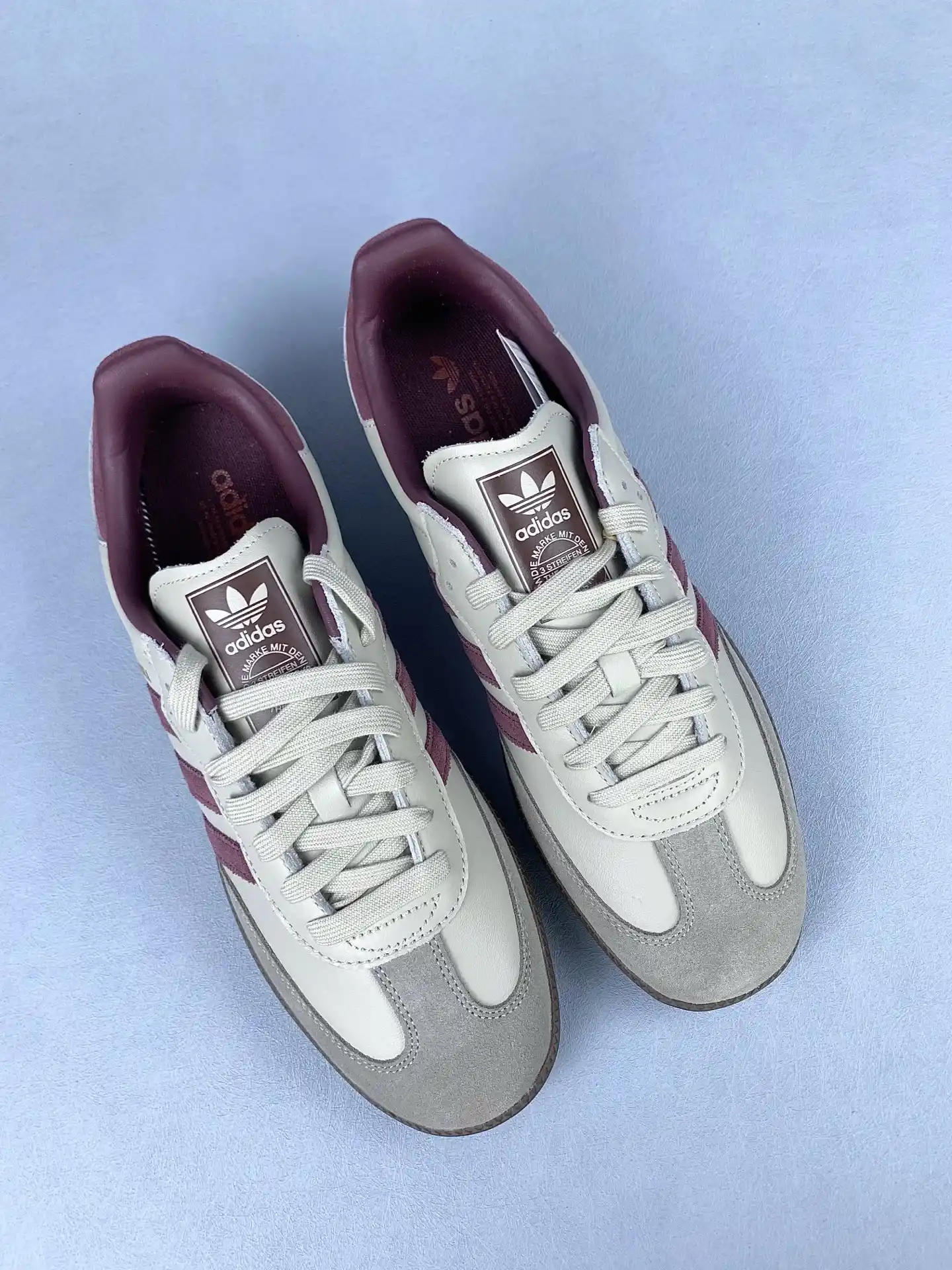 adidas Samba OG Putty Grey Maroon Shoes product photo from LabelPicks