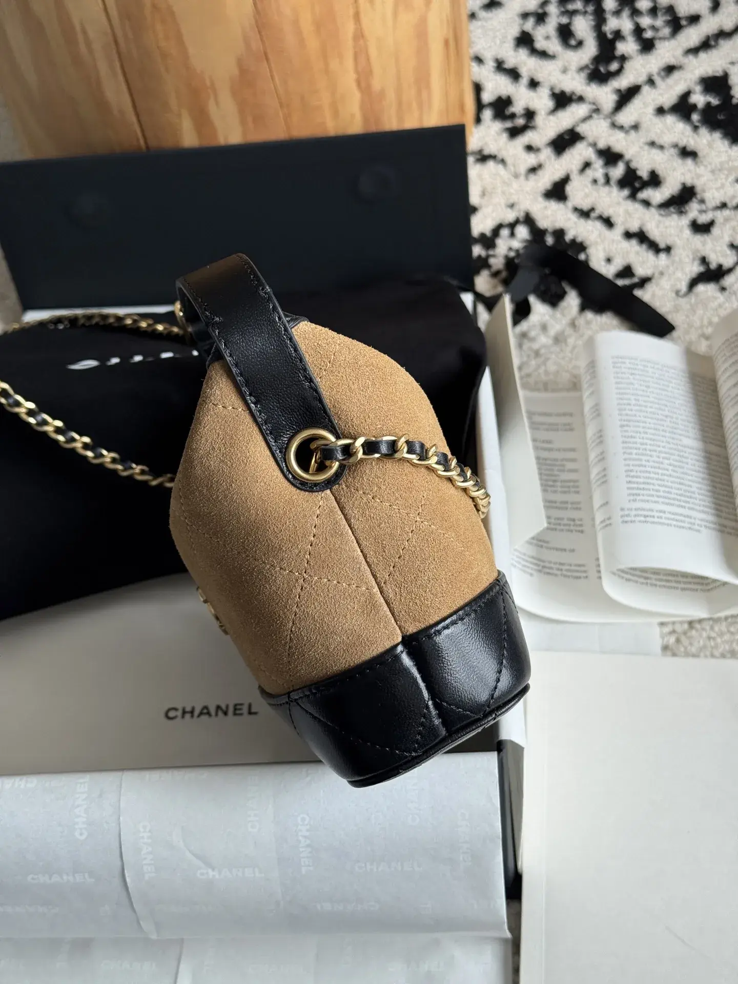 Chanel Suede Leather Top Handle Bag product photo from LabelPicks