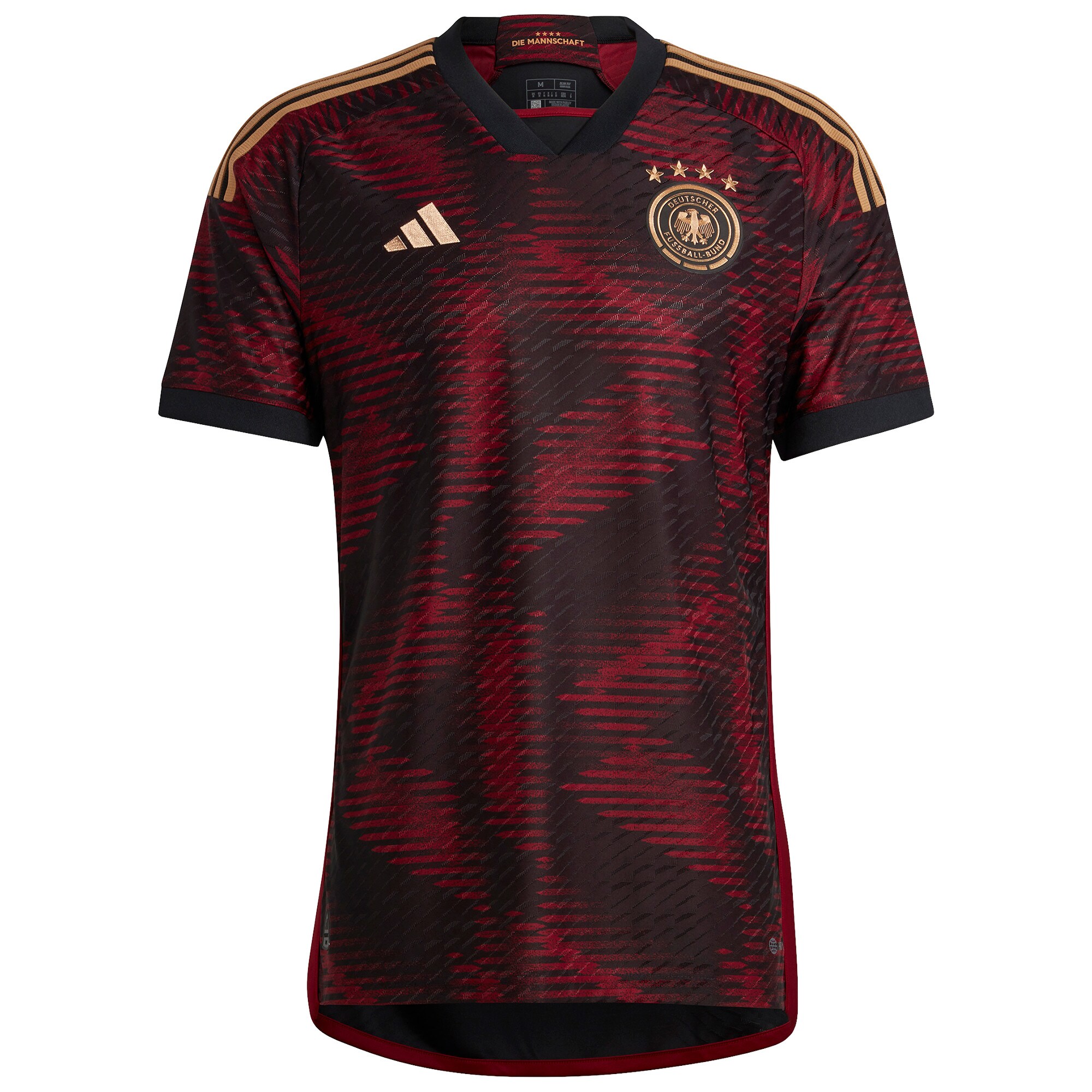 Custom Germany National Team adidas 2022/23 Away Authentic Jersey - Black